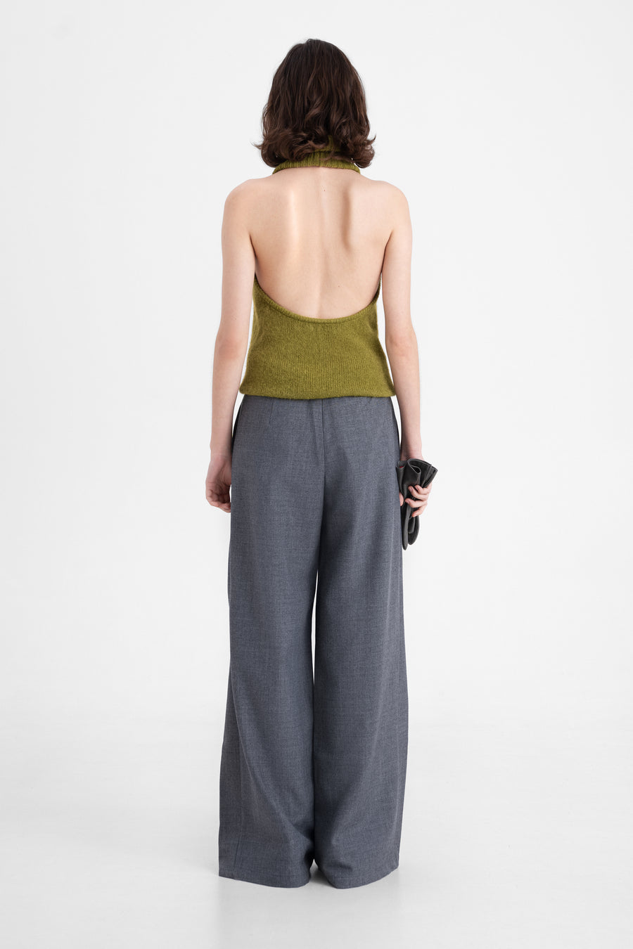 ALPACA HIGT-NECK TANK TOP | PISTACHIO