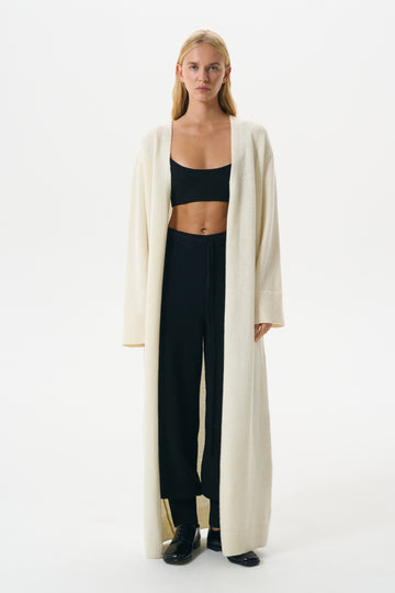 SIGNATURE CARDIGAN LONG | MILK