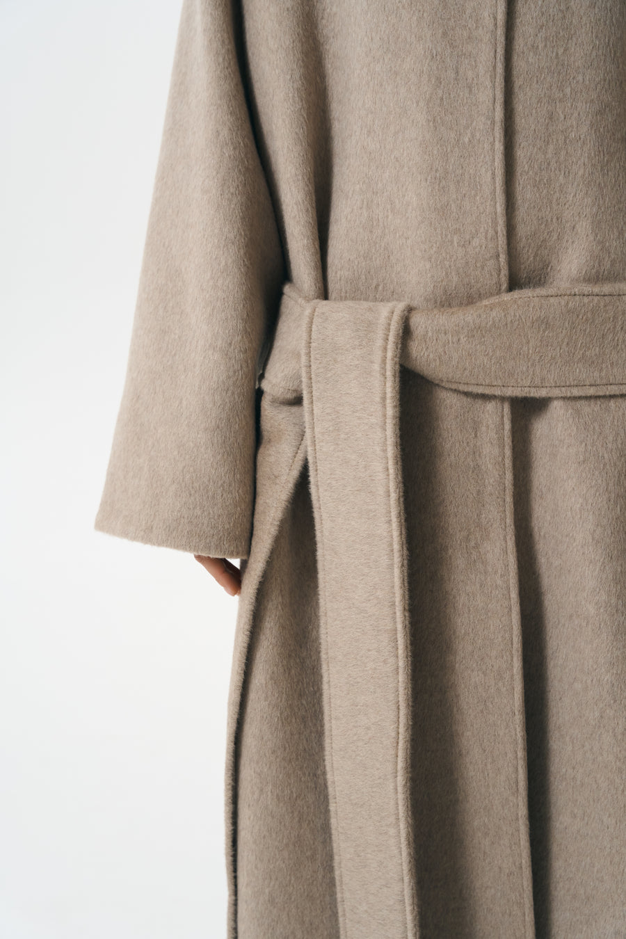 LONG ALPACA COAT | BARLEY