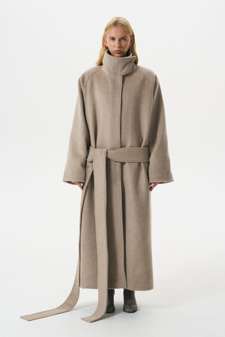 LONG ALPACA COAT | BARLEY