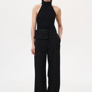 HIGT WAIST TAILORED TROUSERS | BLACK