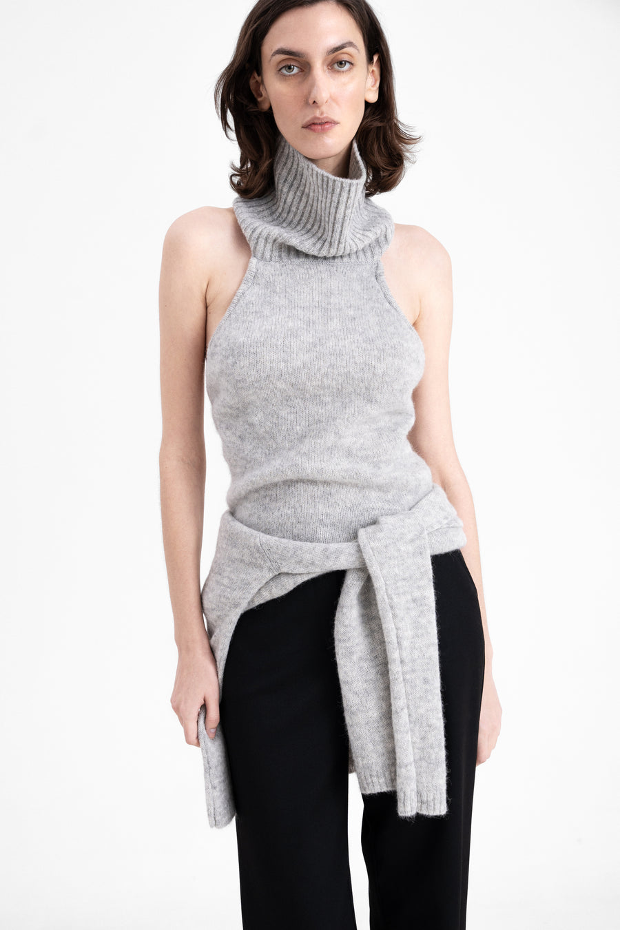 ALPACA HIGT-NECK TANK TOP | GLAGE