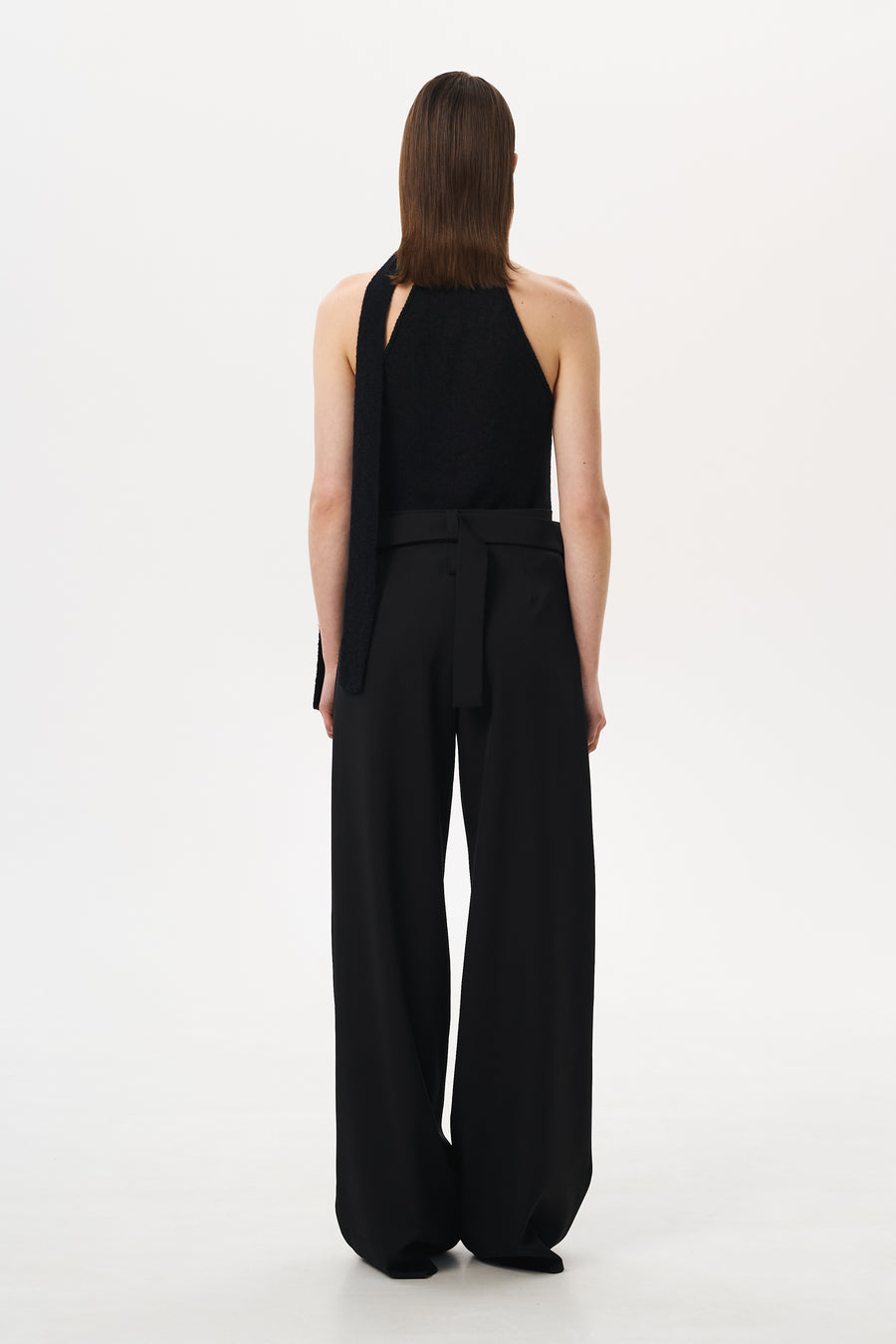 HIGT WAIST TAILORED TROUSERS | BLACK