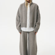 O-SHAPE LAMBSWOOL PANTS | HALVA