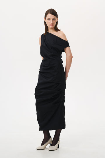 ORIGAMY DRESS | BLACK