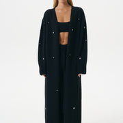 SIGNATURE CARDIGAN LONG | BLACK NIGHT