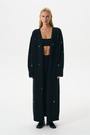 SIGNATURE CARDIGAN LONG | BLACK NIGHT