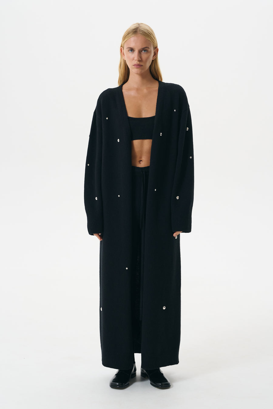 SIGNATURE CARDIGAN LONG | BLACK NIGHT