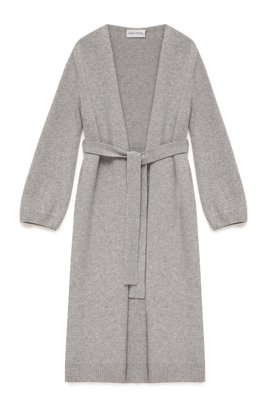 Cardigan Long Coat Light Grey