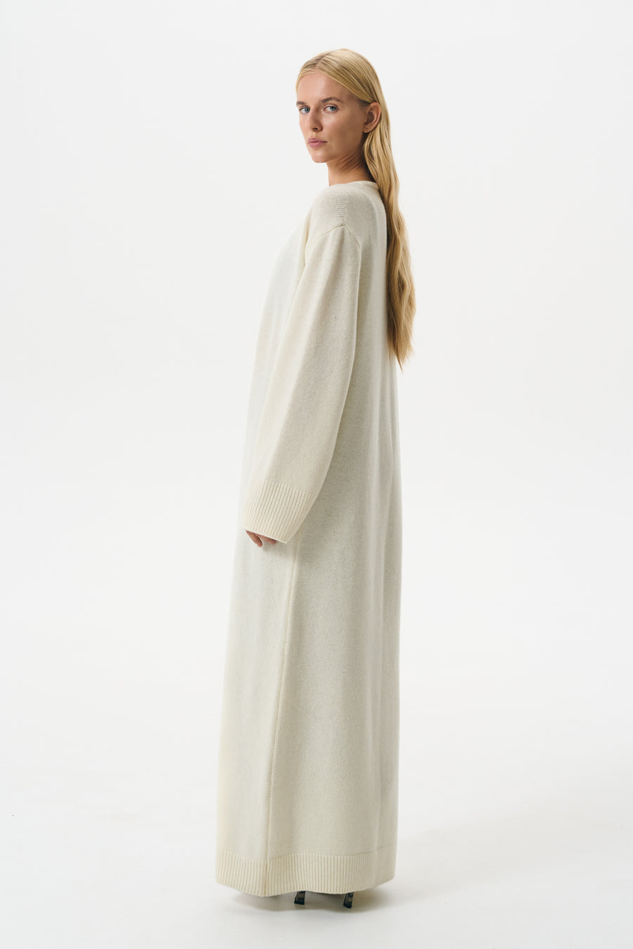 SIGNATURE CARDIGAN LONG | MILK