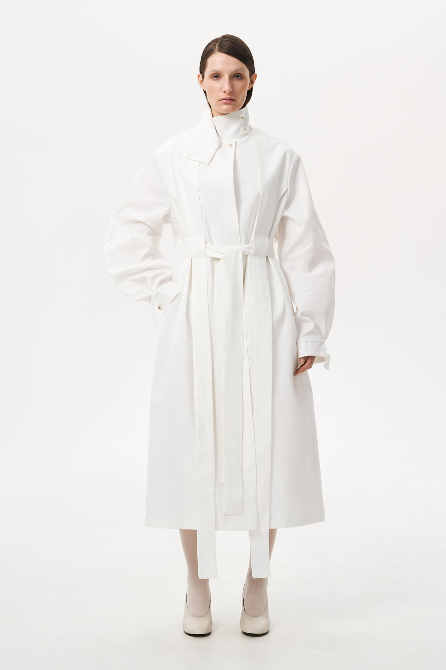 PAPER AIRPLANE COAT | WHITE