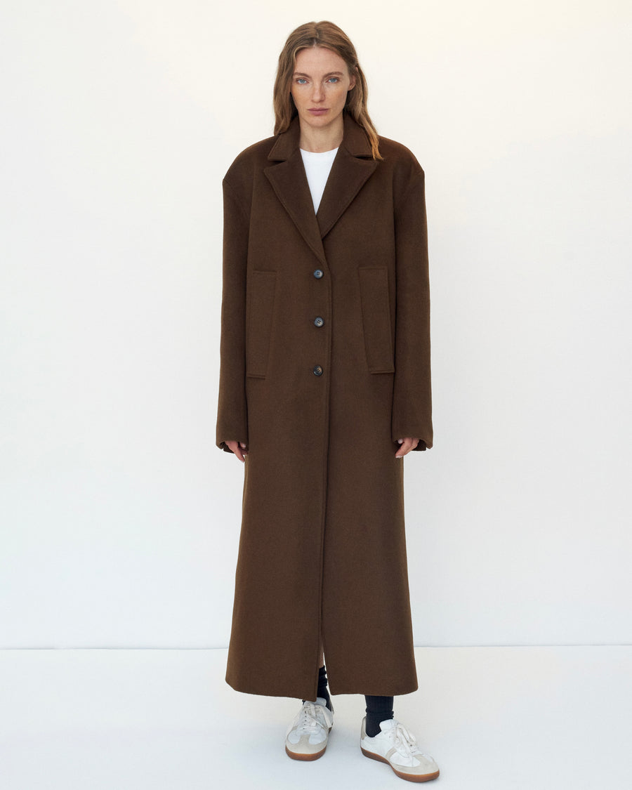 Latest Posh Coat Forest Brown